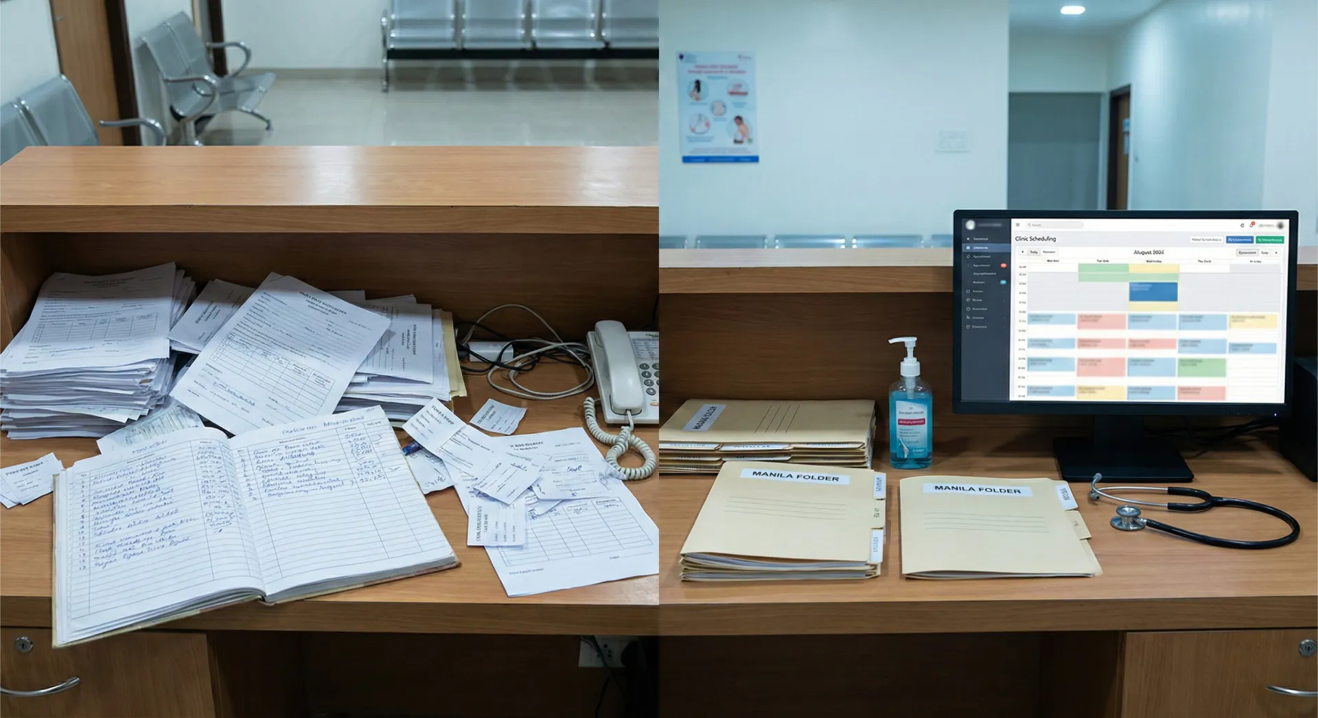 A digital intake and scheduling system for real clinics.